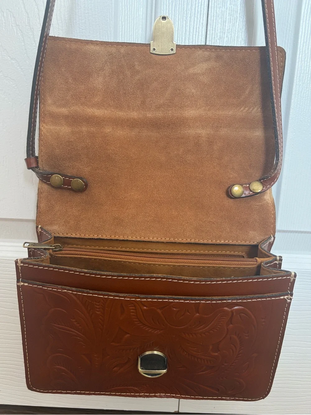 Patricia Nash Tooled Leather Crossbody Purse